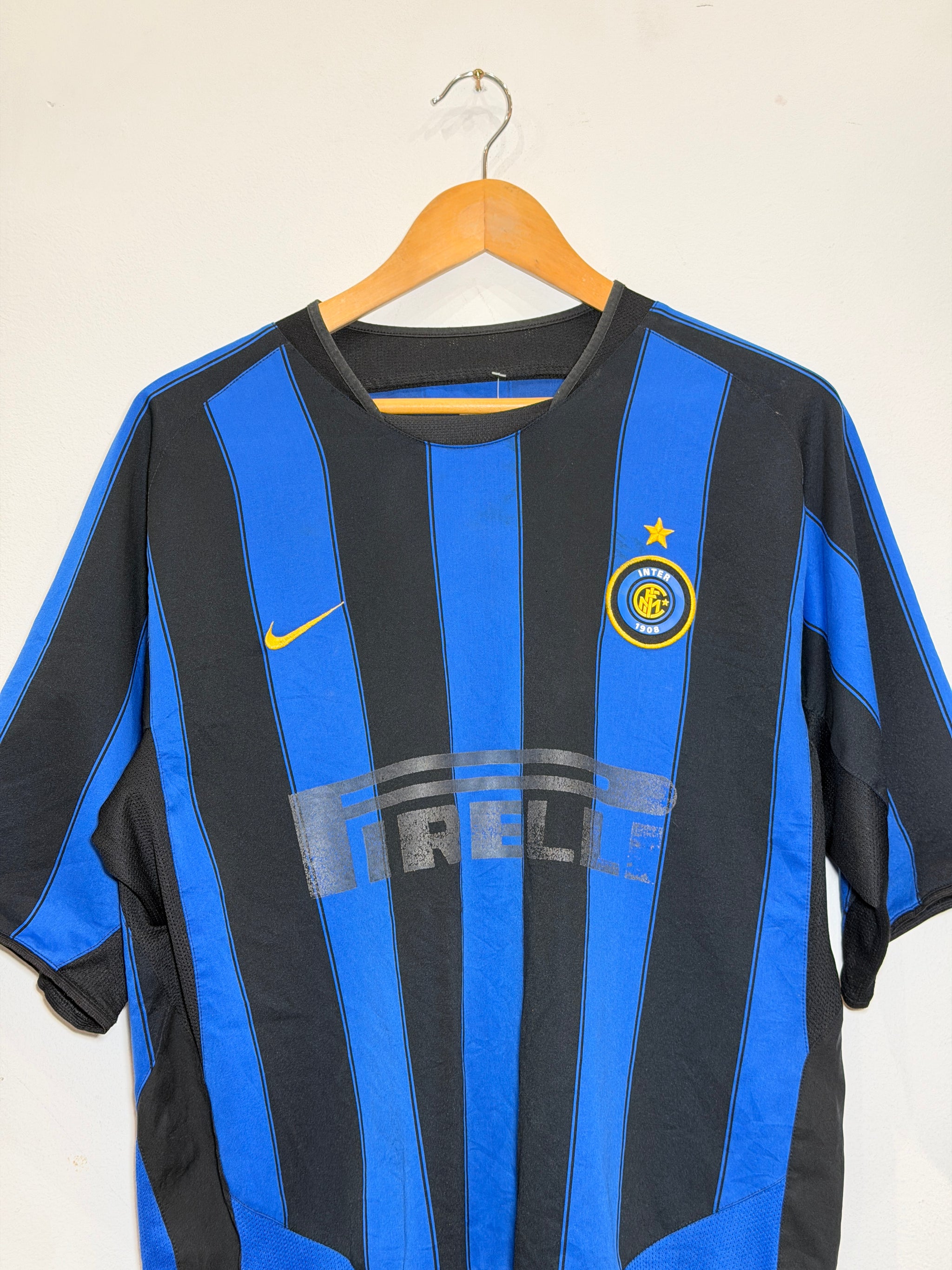 NIKE INTER MILAN 2004 HOME `Van der meyde ` jersey - Soccer Plus