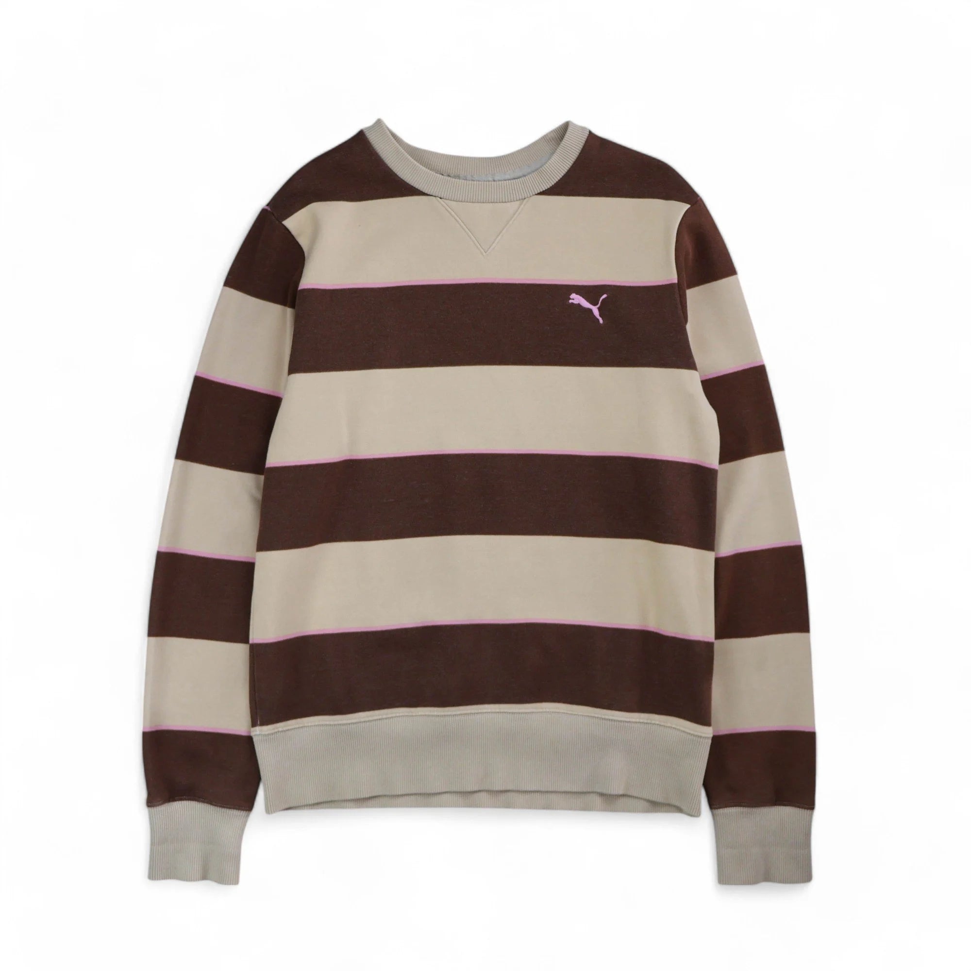 Puma striped sweatshirt deals
